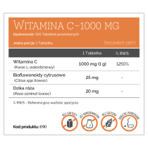 Witamina c 1000 mg + bioflawonoidy 100 tabletek Puritan's Pride