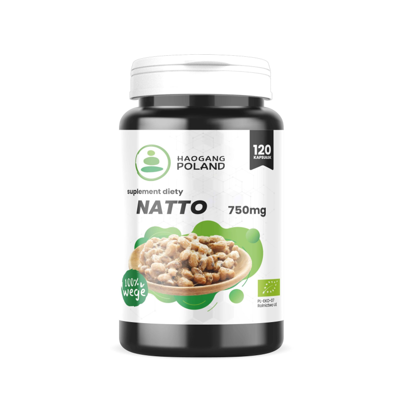 Natto suszone K2 MK7 – 120 kapsułek, 750 mg